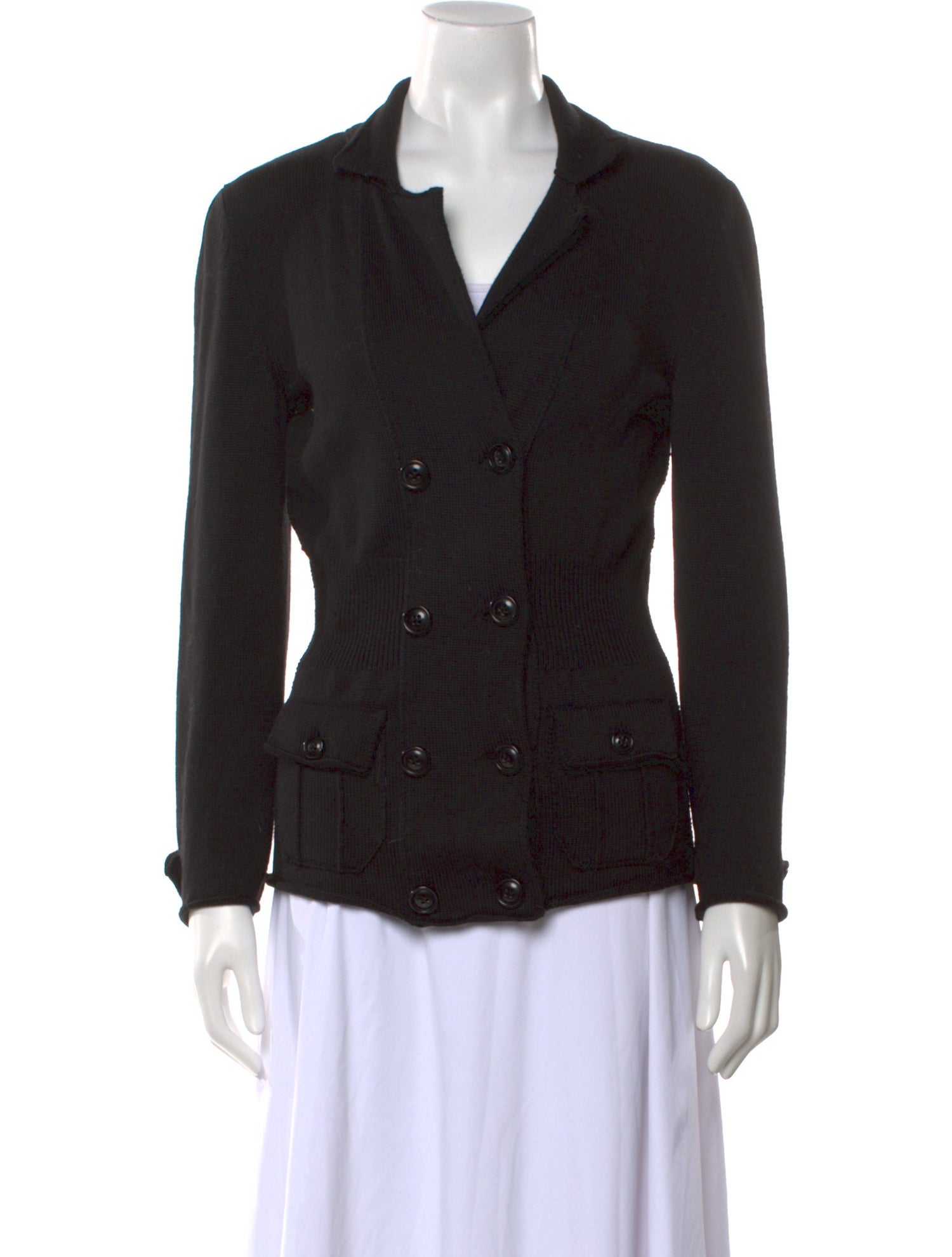 Moschino Cheap and Chic Virgin Wool V-Neck Sweater