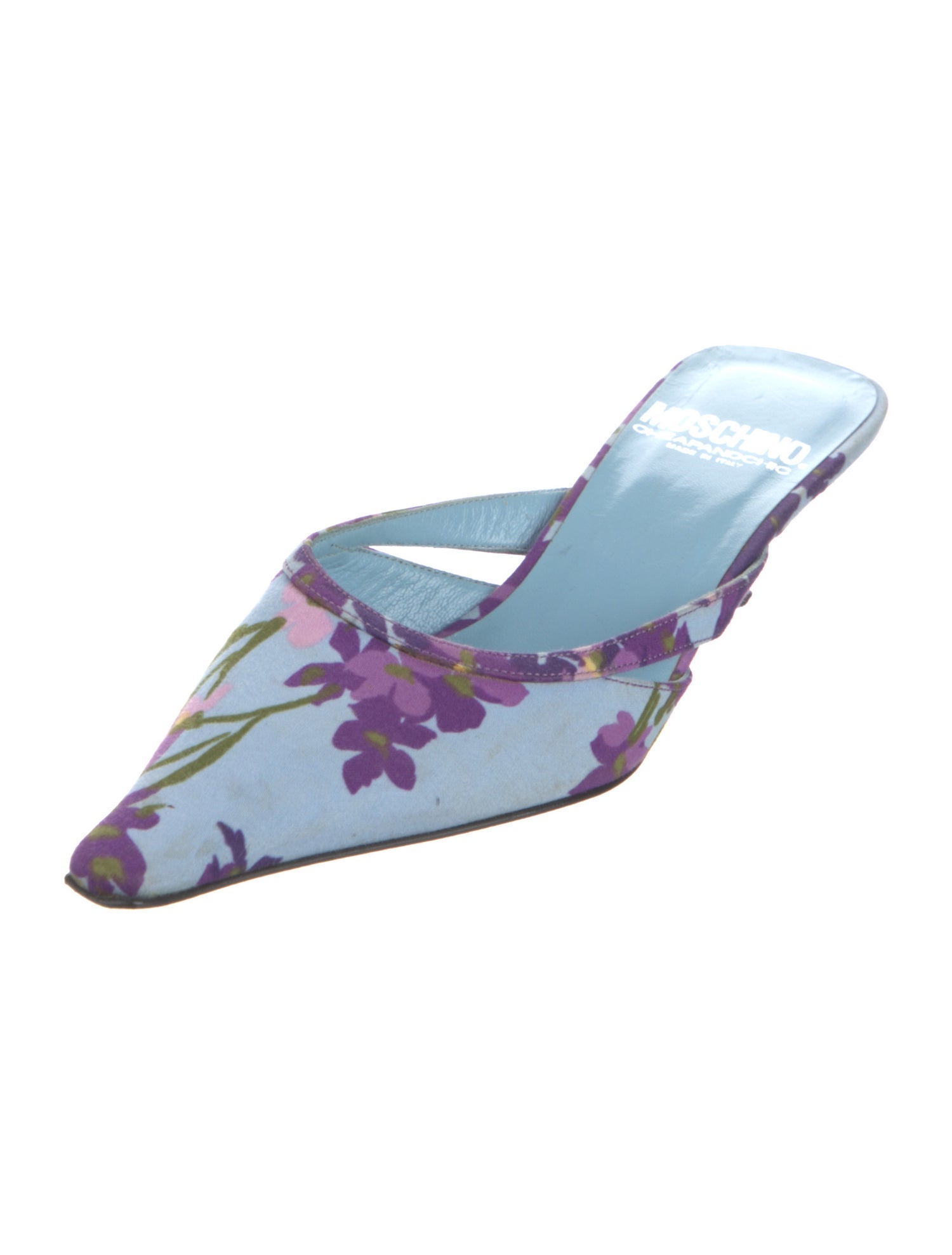 Moschino Cheap and Chic Floral Print Mules