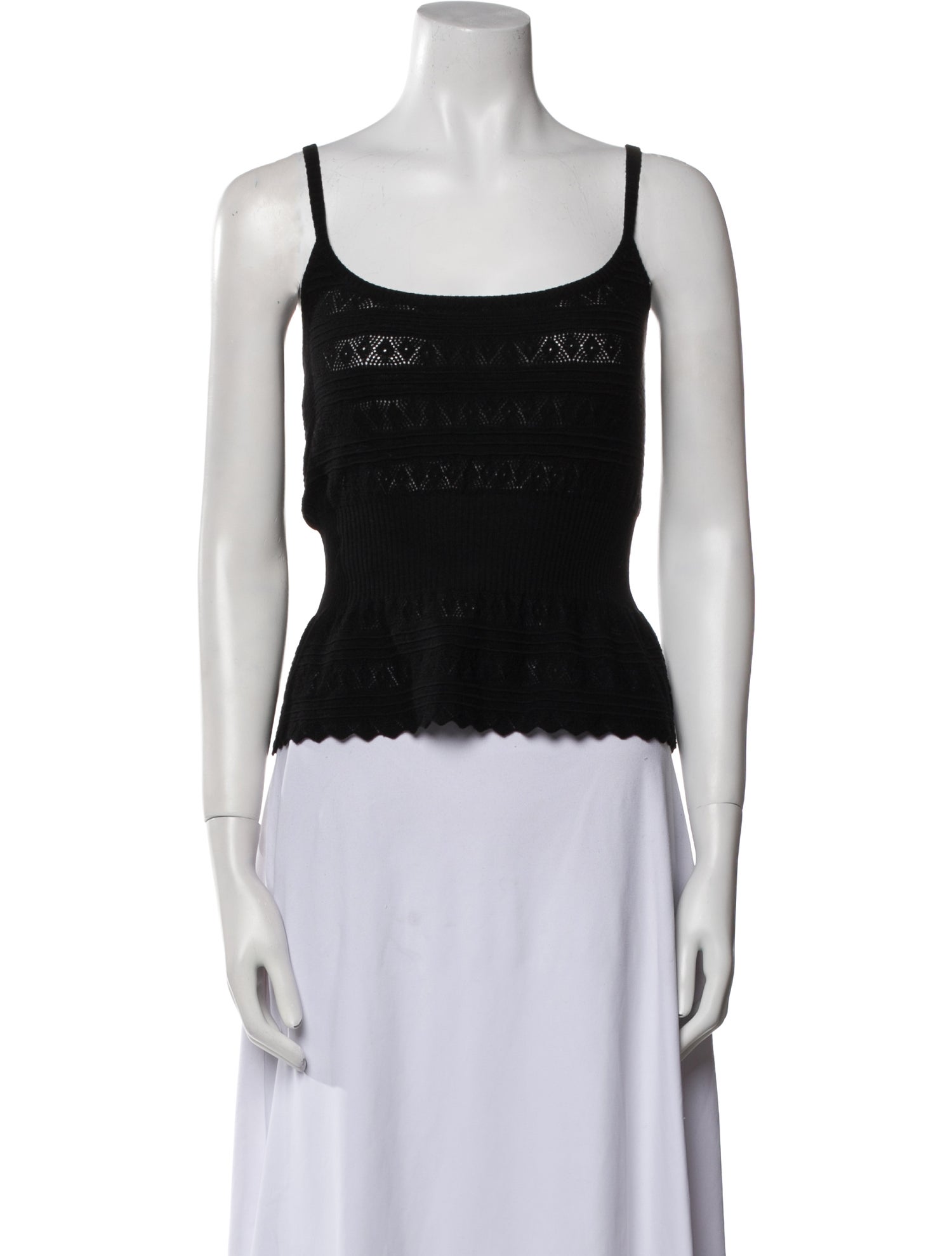 Moschino Cheap and Chic Virgin Wool Scoop Neck Sweater