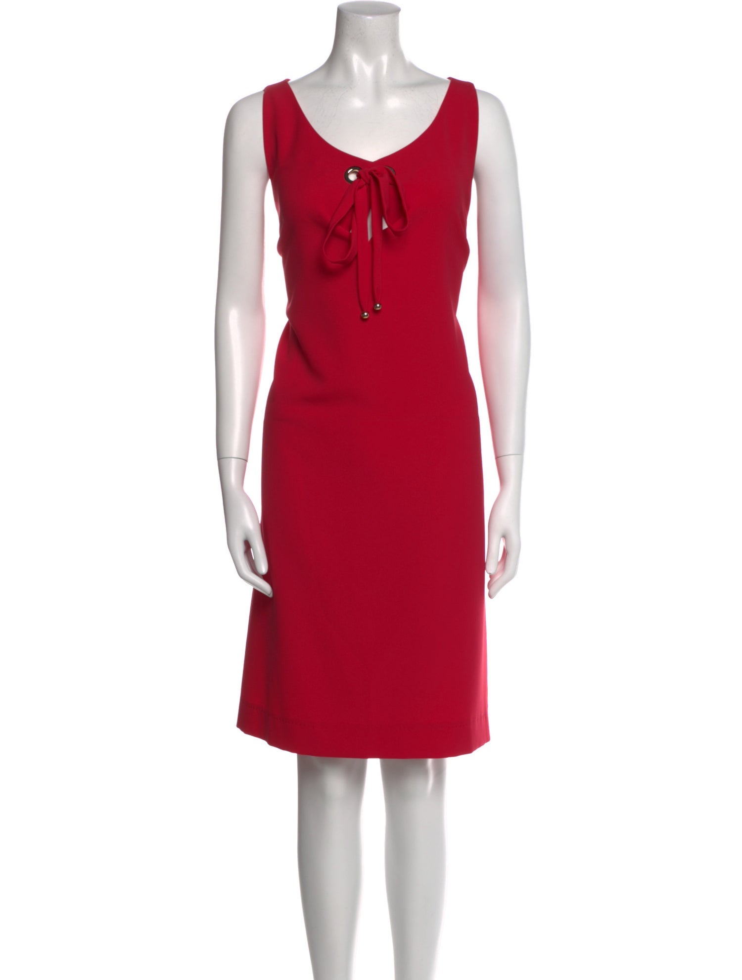 Moschino Cheap and Chic Scoop Neck Knee-Length Dress