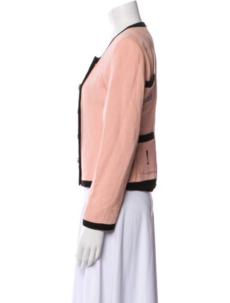 Moschino Cheap and Chic Virgin Wool Graphic Print Jacket