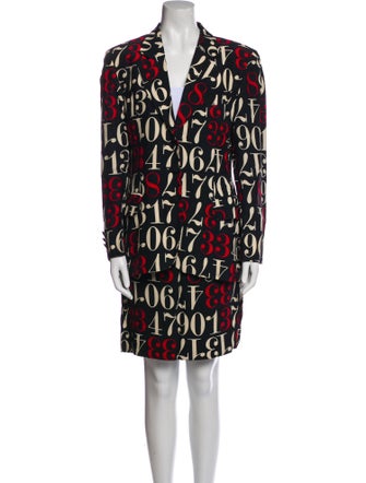 Moschino Cheap and Chic 1990's Printed Skirt Set