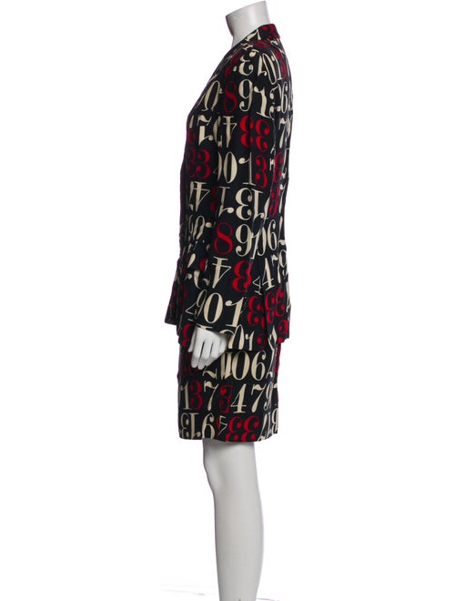 Moschino Cheap and Chic 1990's Printed Skirt Set