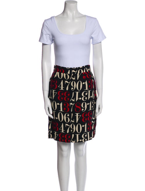 Moschino Cheap and Chic 1990's Printed Skirt Set