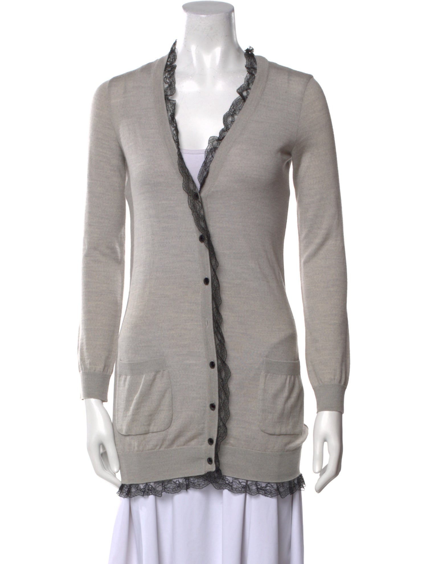 Moschino Cheap and Chic Virgin Wool V-Neck Sweater