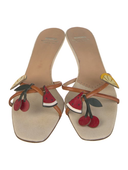 Moschino Cheap and Chic Leather Slides