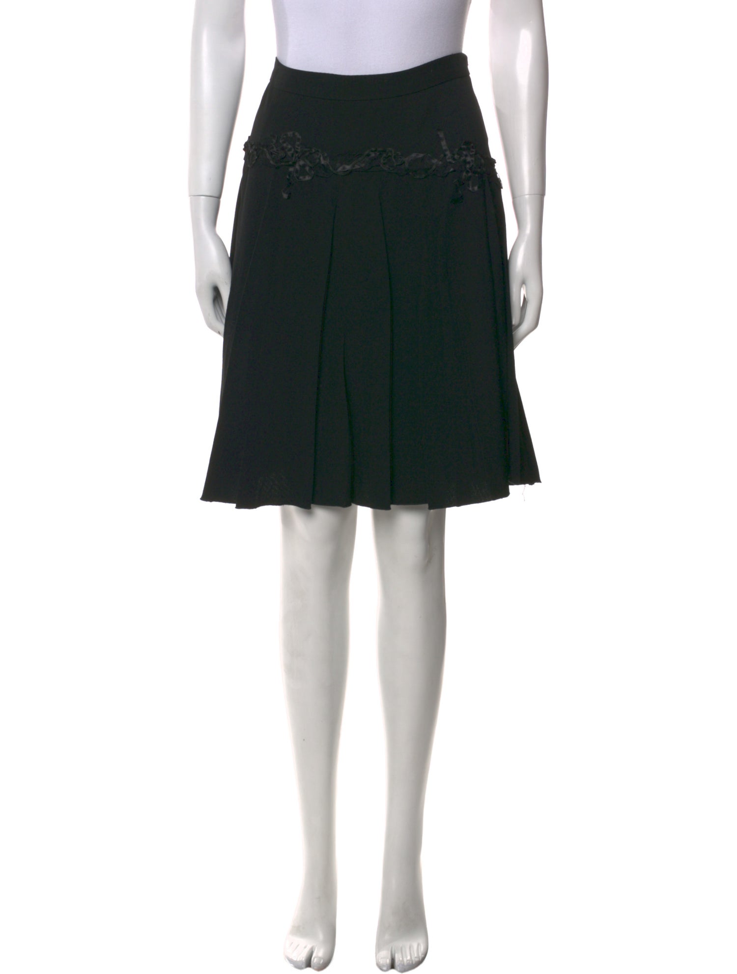 Moschino Cheap and Chic Virgin Wool Knee-Length Skirt