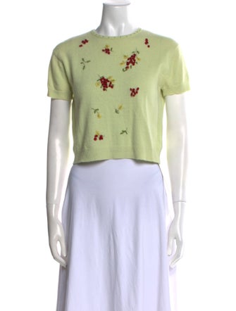 Moschino Cheap and Chic Graphic Print Crew Neck Sweater