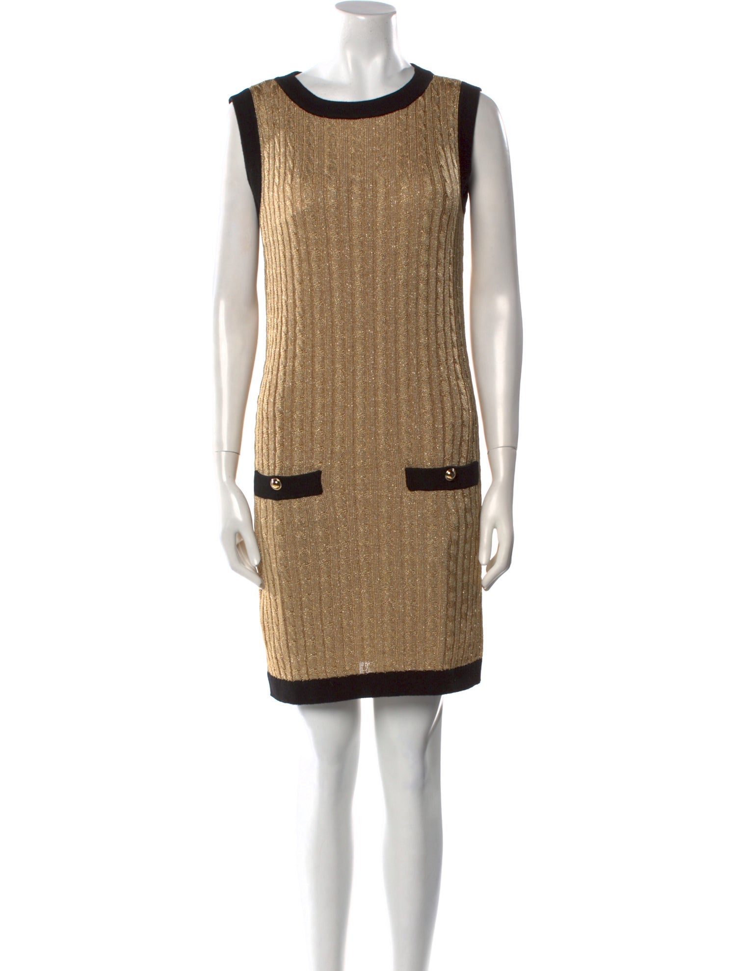 Moschino Cheap and Chic Colorblock Pattern Mini Dress