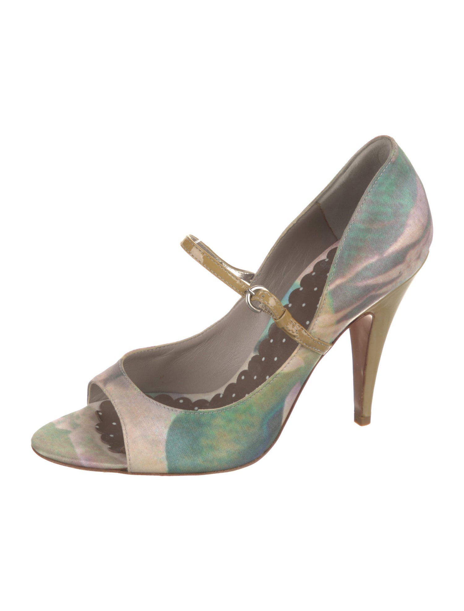 Moschino Cheap and Chic Printed Slingback Pumps