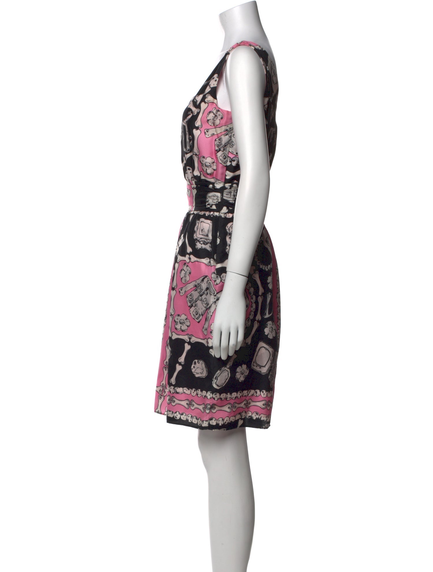 Moschino Cheap and Chic Silk Knee-Length Dress