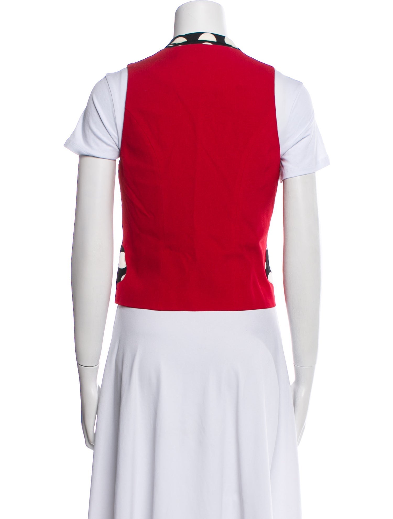 Moschino Cheap and Chic Polka Dot Print Vest