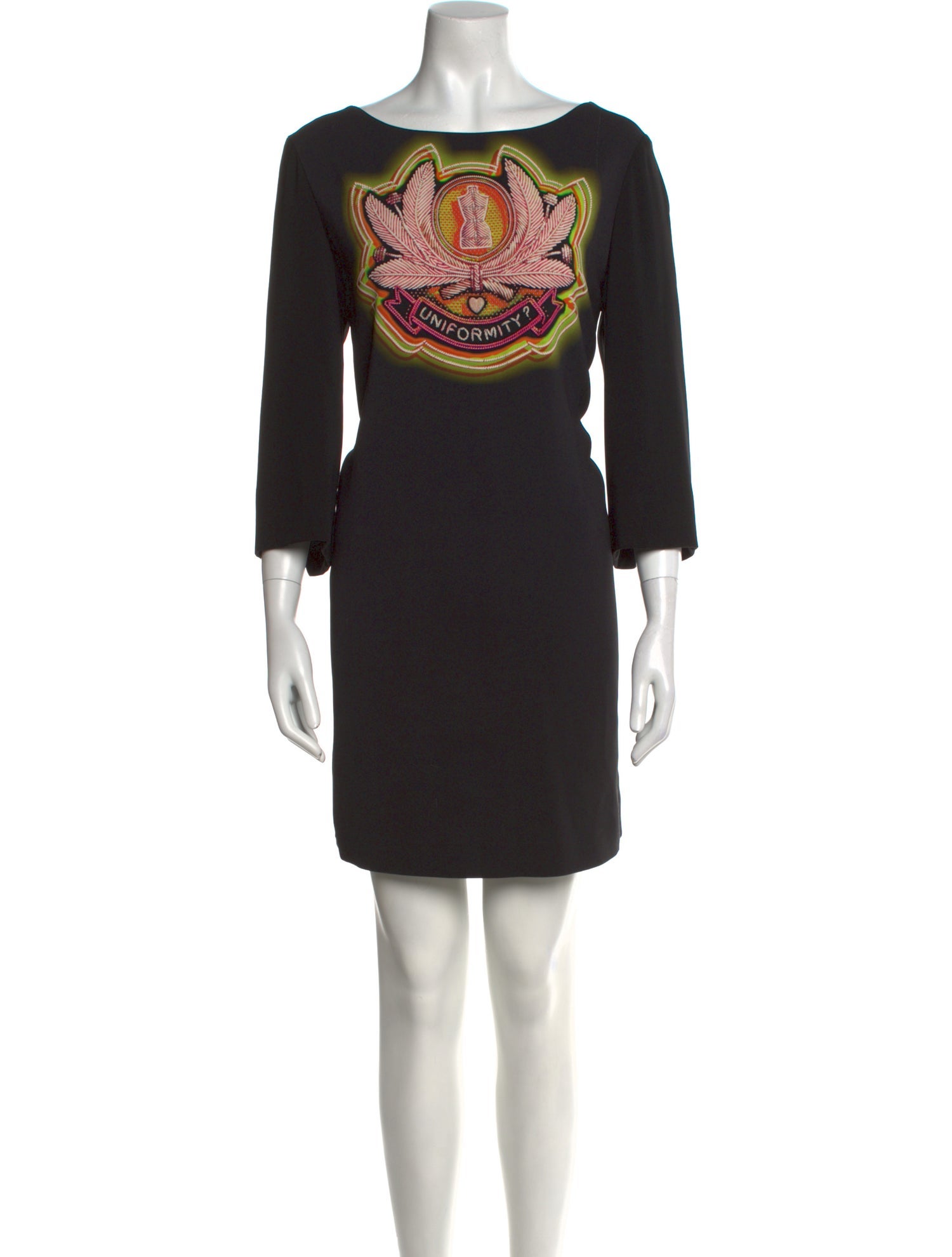 Moschino Cheap and Chic Graphic Print Mini Dress