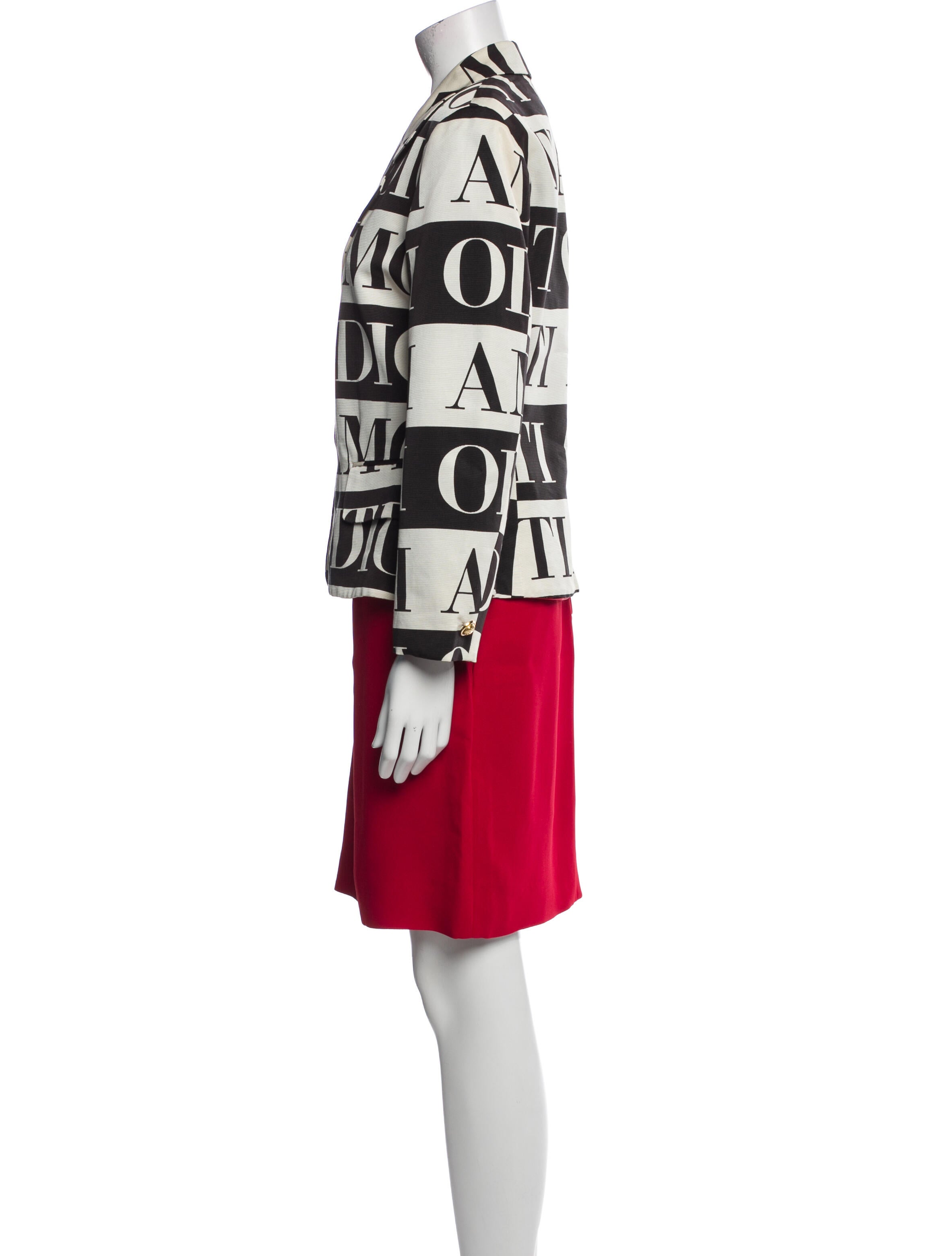 Moschino Cheap and Chic Vintage 1990's Skirt Set