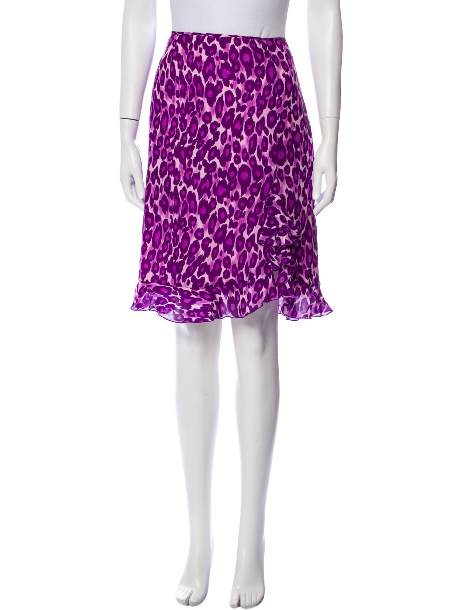 Moschino Cheap and Chic Silk Knee-Length Skirt