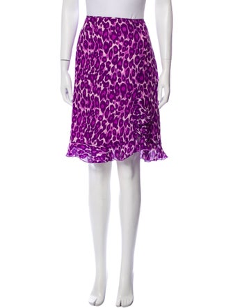 Moschino Cheap and Chic Silk Knee-Length Skirt