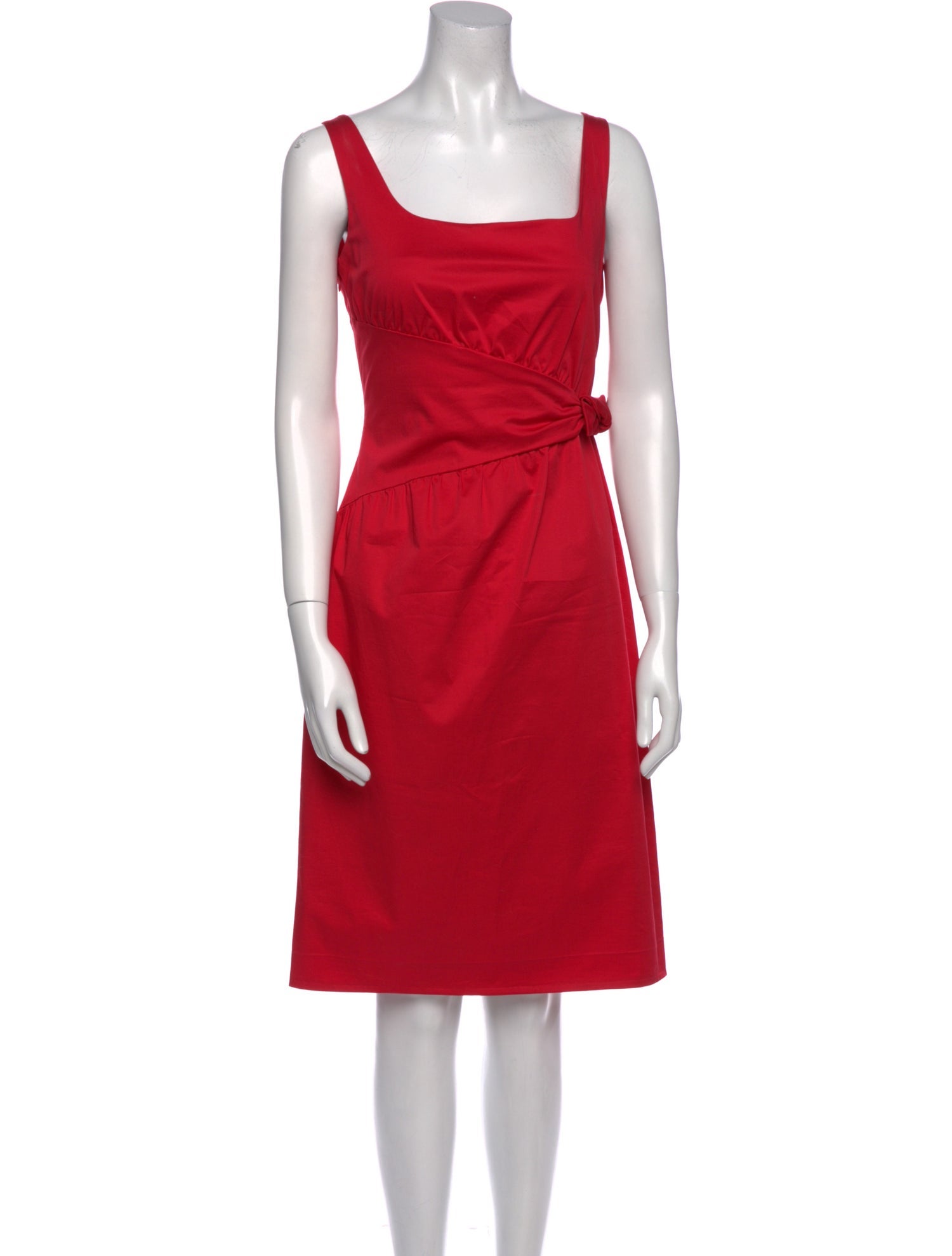 Moschino Cheap and Chic Square Neckline Knee-Length Dress