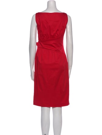 Moschino Cheap and Chic Square Neckline Knee-Length Dress