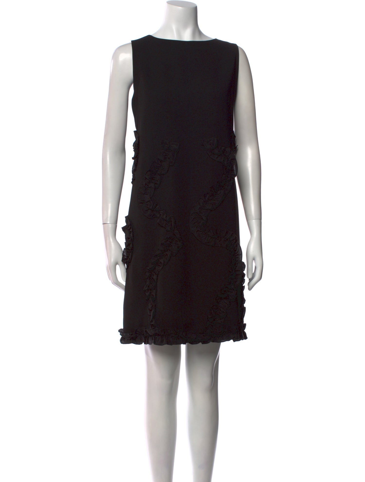 Moschino Cheap and Chic Bateau Neckline Mini Dress