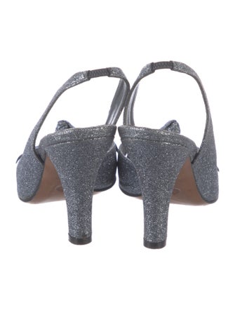 Moschino Cheap and Chic Glitter Glitter Accents Slingback Pumps
