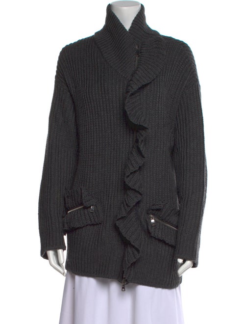 Moschino Cheap and Chic Virgin Wool Mock Neck Sweater