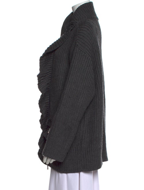 Moschino Cheap and Chic Virgin Wool Mock Neck Sweater