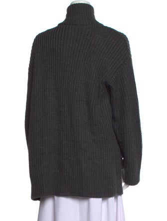 Moschino Cheap and Chic Virgin Wool Mock Neck Sweater