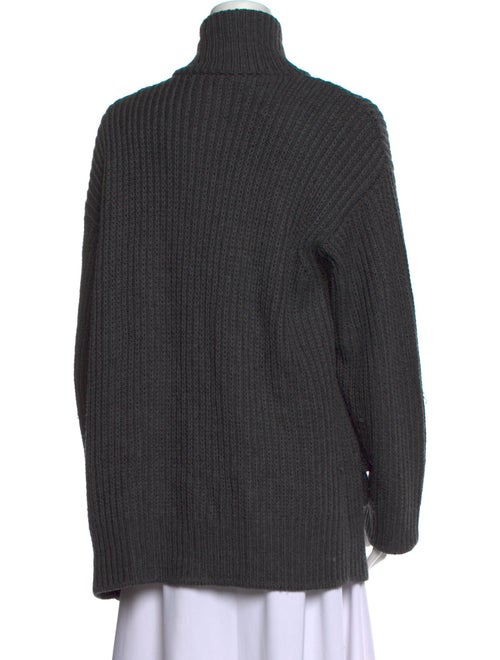 Moschino Cheap and Chic Virgin Wool Mock Neck Sweater