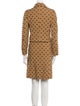 Moschino Cheap and Chic Virgin Wool Printed Skirt Suit