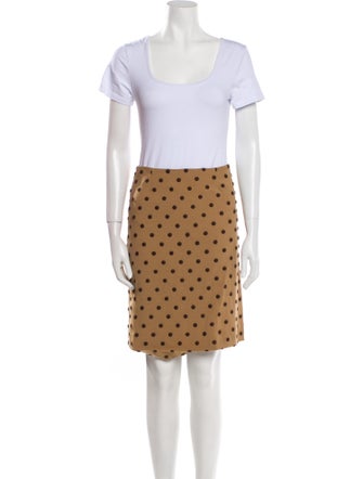 Moschino Cheap and Chic Virgin Wool Printed Skirt Suit