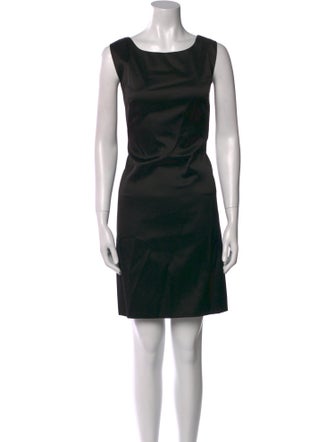 Moschino Cheap and Chic Bateau Neckline Mini Dress