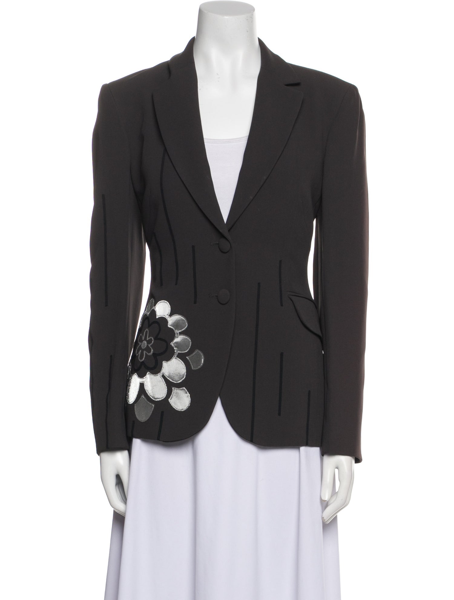 Moschino Cheap and Chic Vintage Graphic Print Blazer