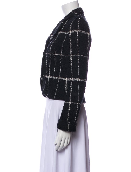 Moschino Cheap and Chic Wool Plaid Print Blazer