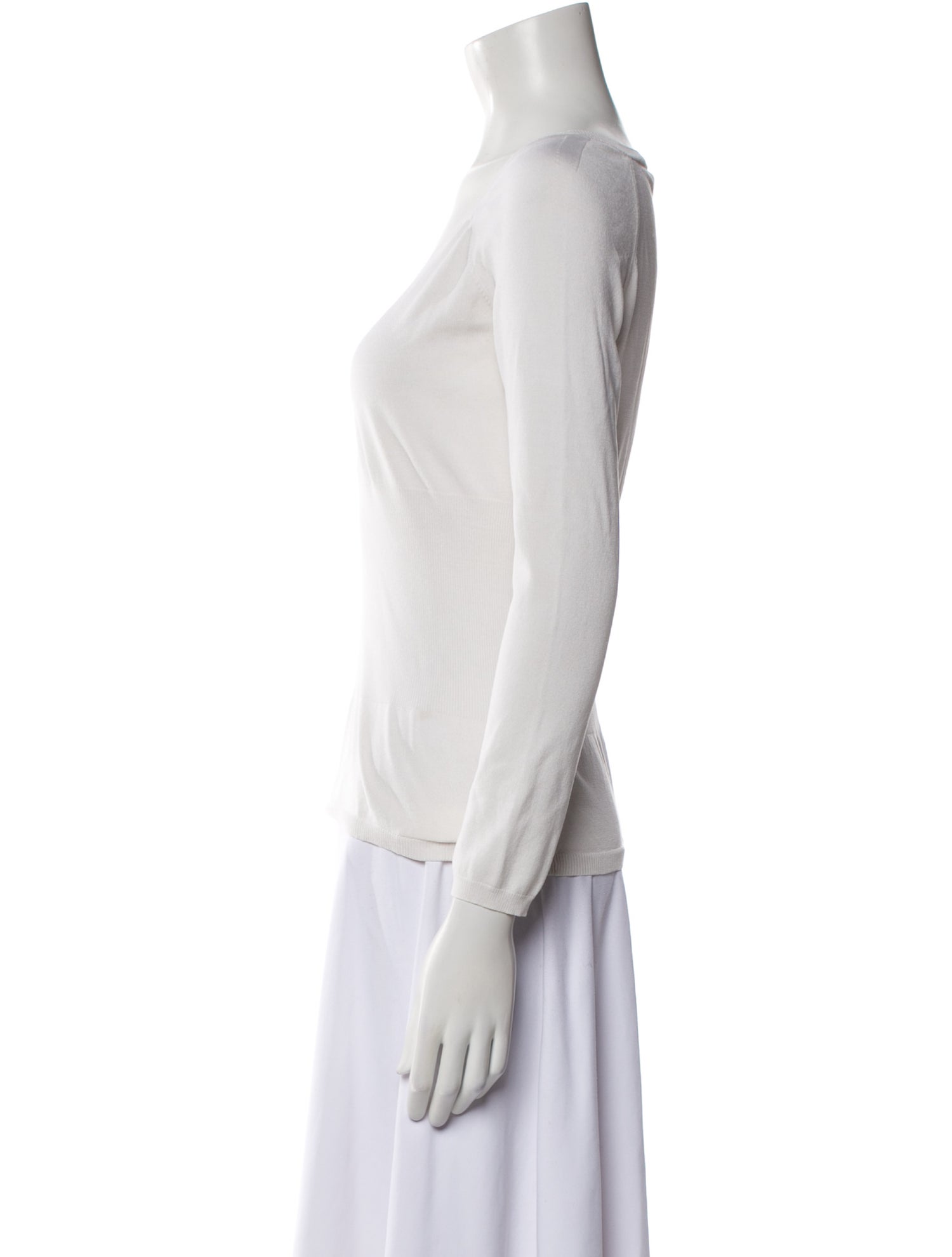 Moschino Cheap and Chic Silk V-Neck Sweater