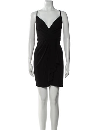 Moschino Cheap and Chic V-Neck Mini Dress