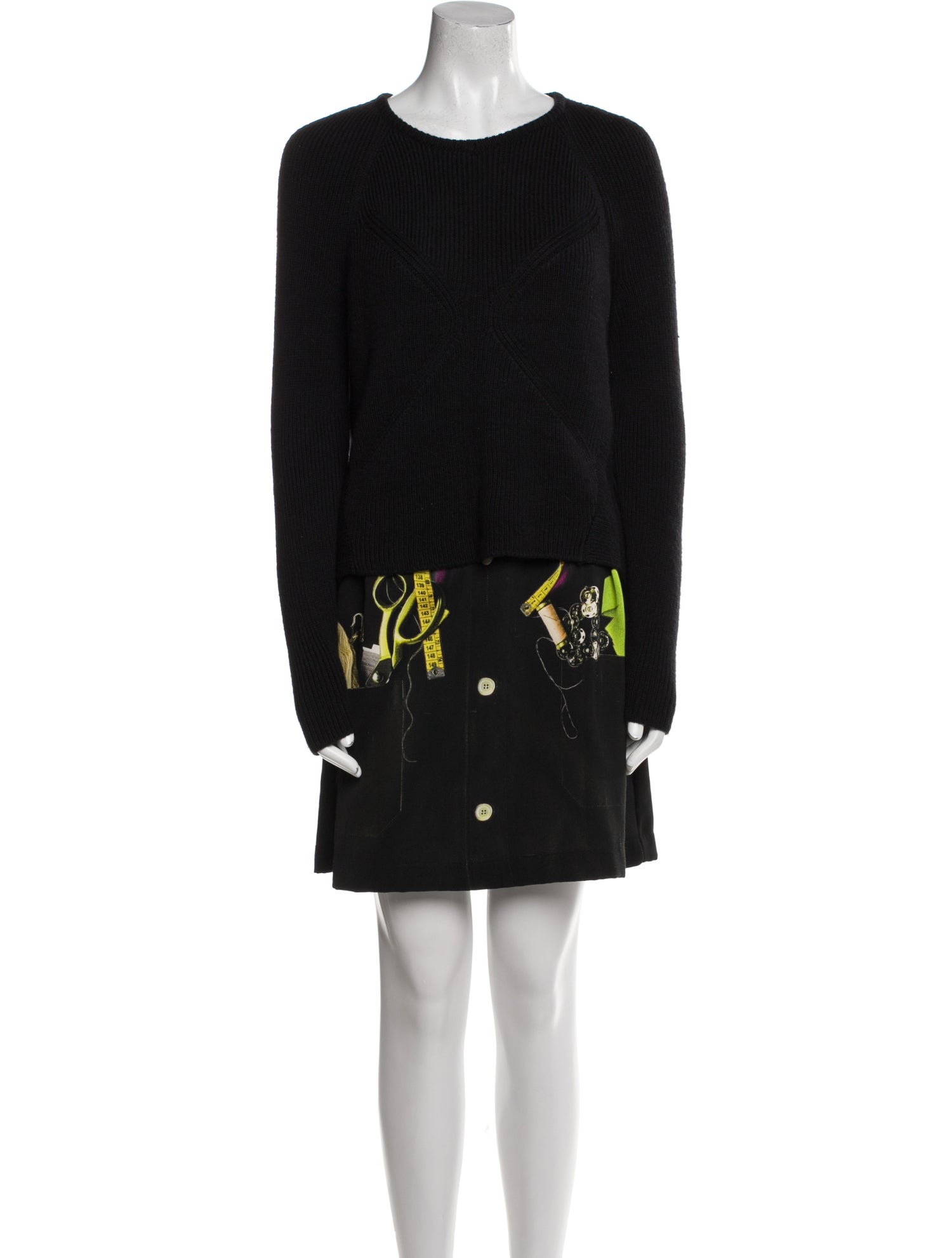 Moschino Cheap and Chic Virgin Wool Mini Dress