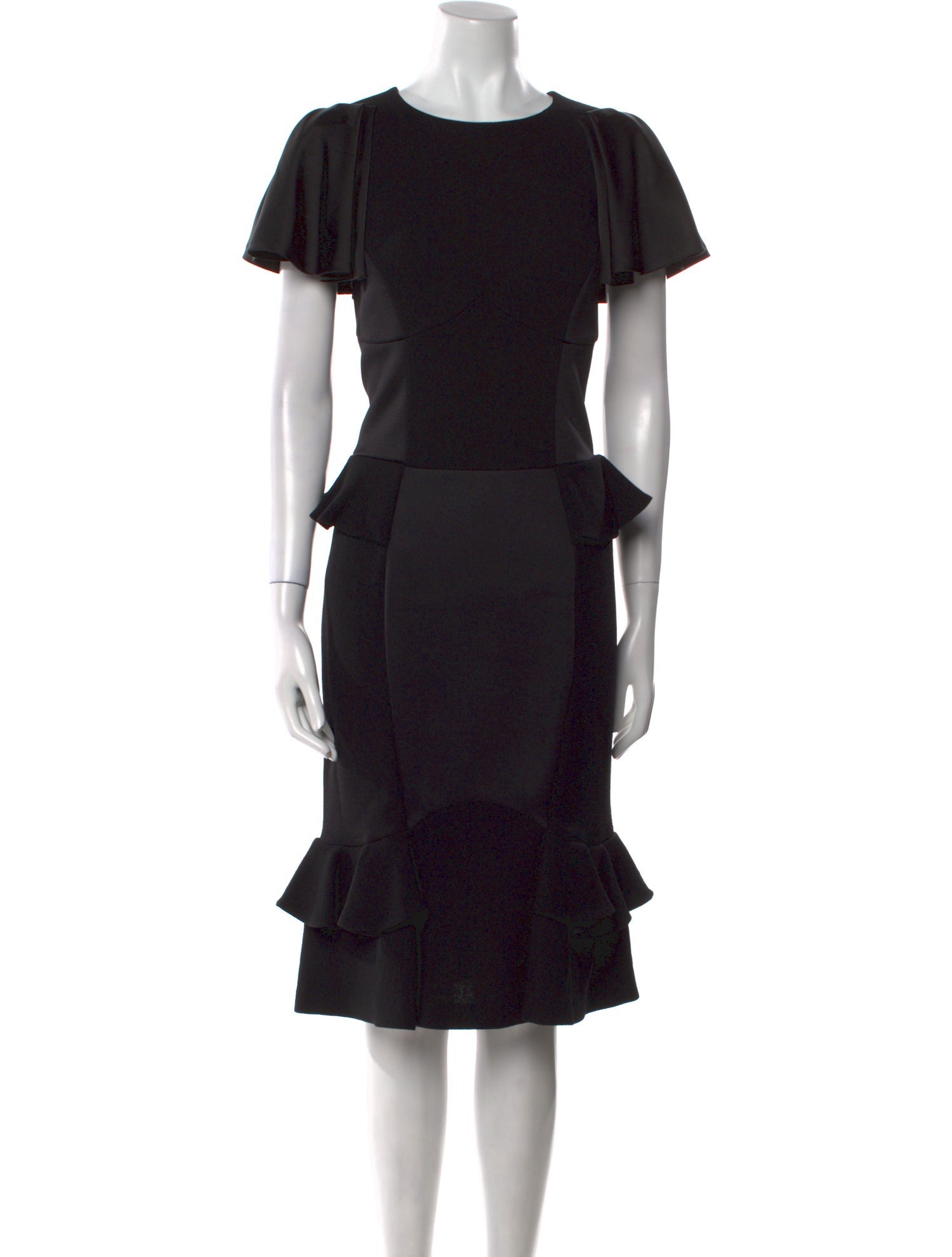 Moschino Cheap and Chic Crew Neck Midi Length Dress