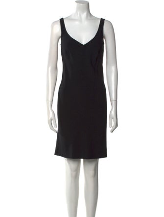 Moschino Cheap and Chic V-Neck Mini Dress