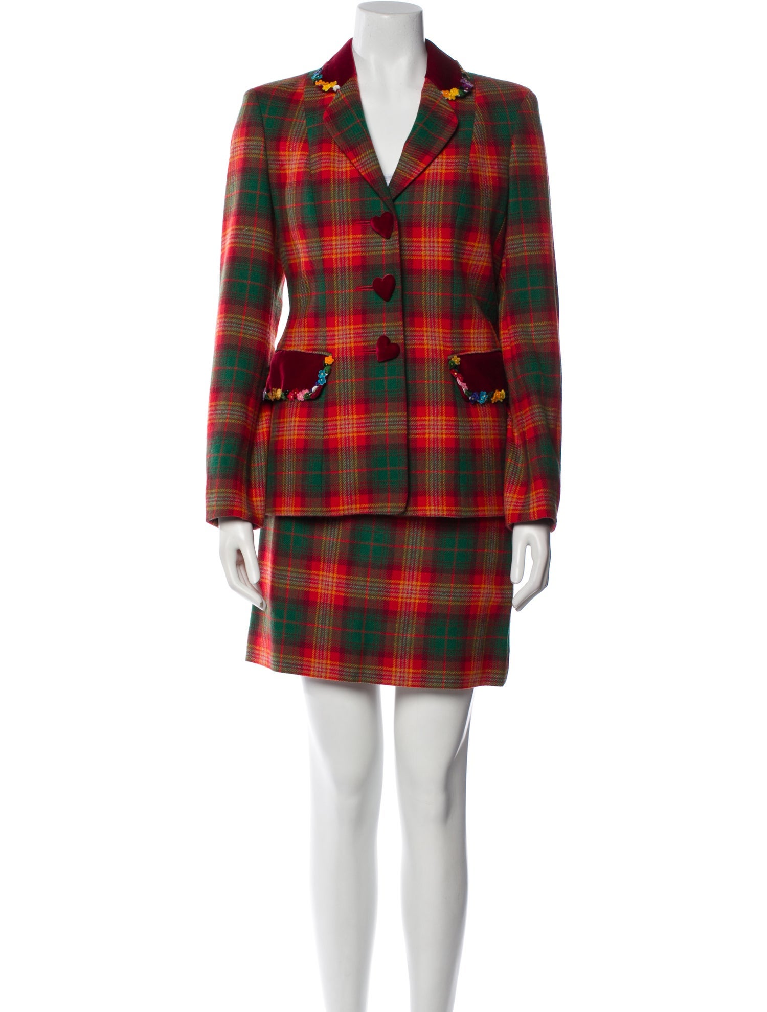 Moschino Cheap and Chic Vintage 1990's Skirt Suit