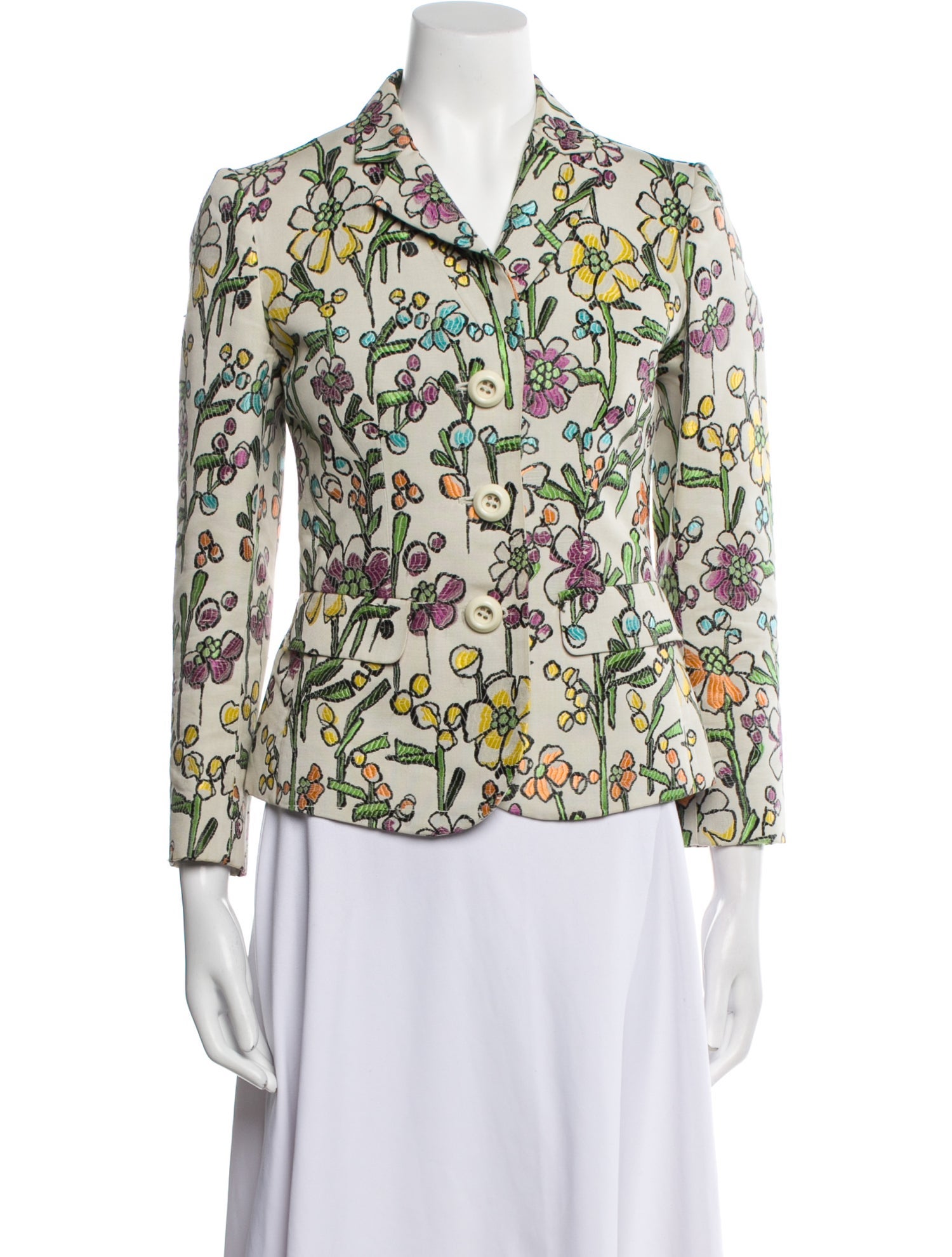 Moschino Cheap and Chic Floral Print Blazer