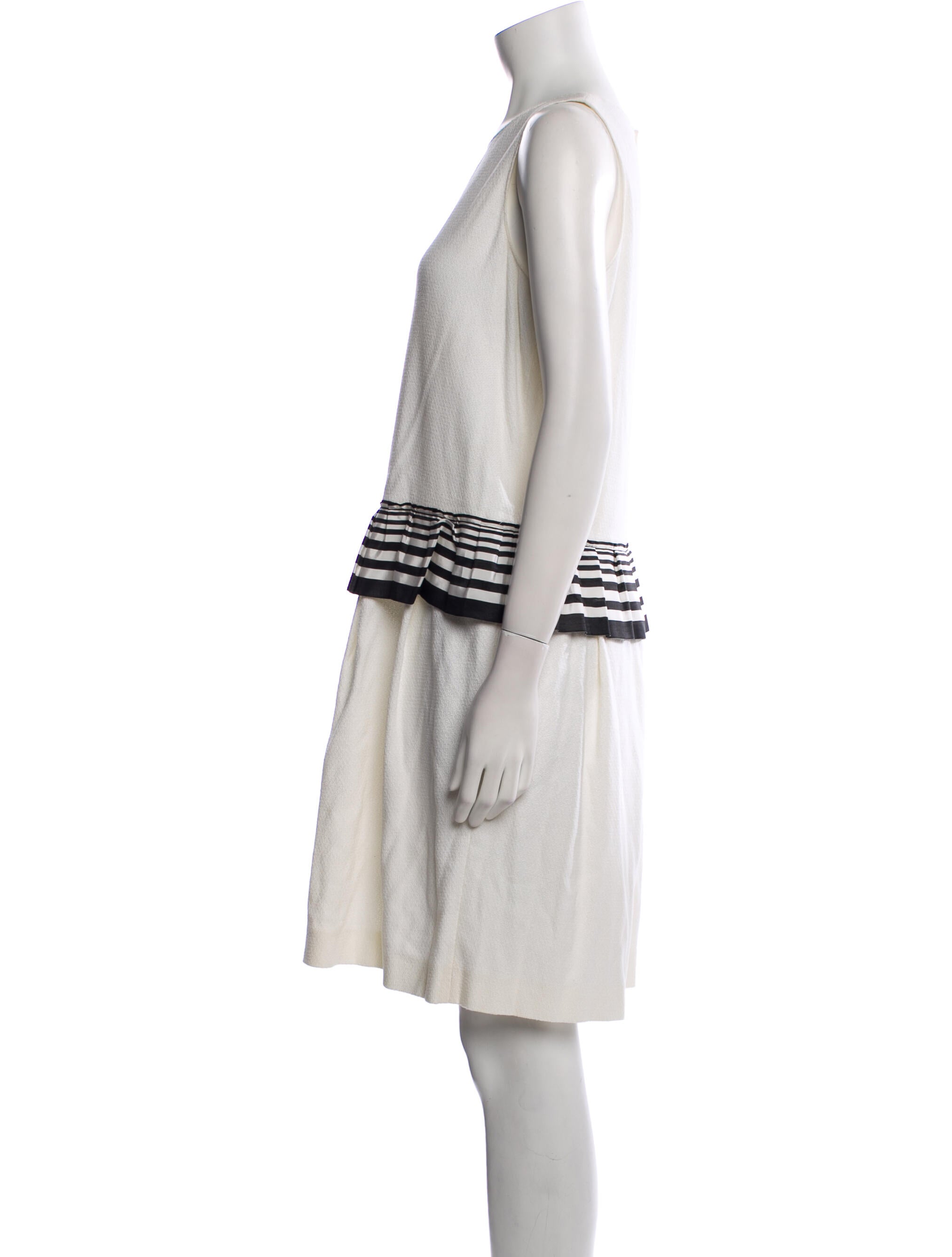 Moschino Cheap and Chic Bateau Neckline Knee-Length Dress