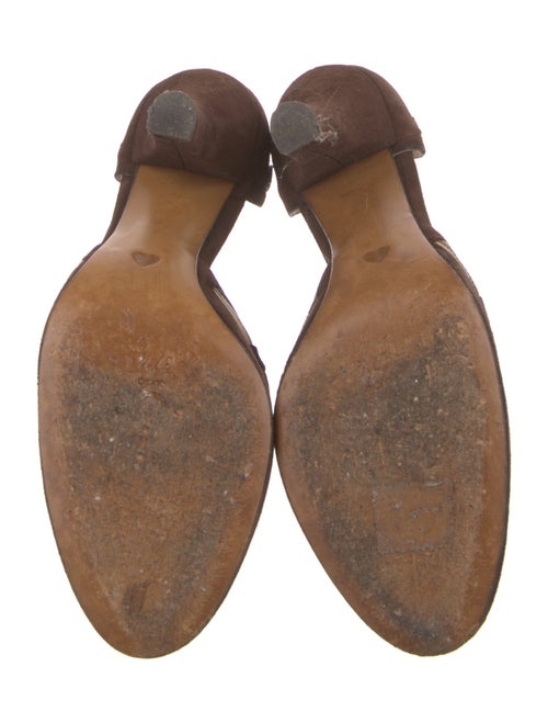 Moschino Cheap and Chic Suede Striped D'Orsay Pumps