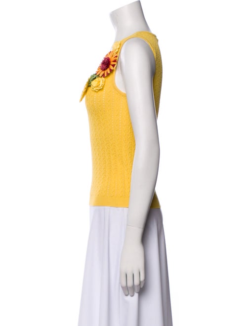 Moschino Cheap and Chic Printed Scoop Neck Top