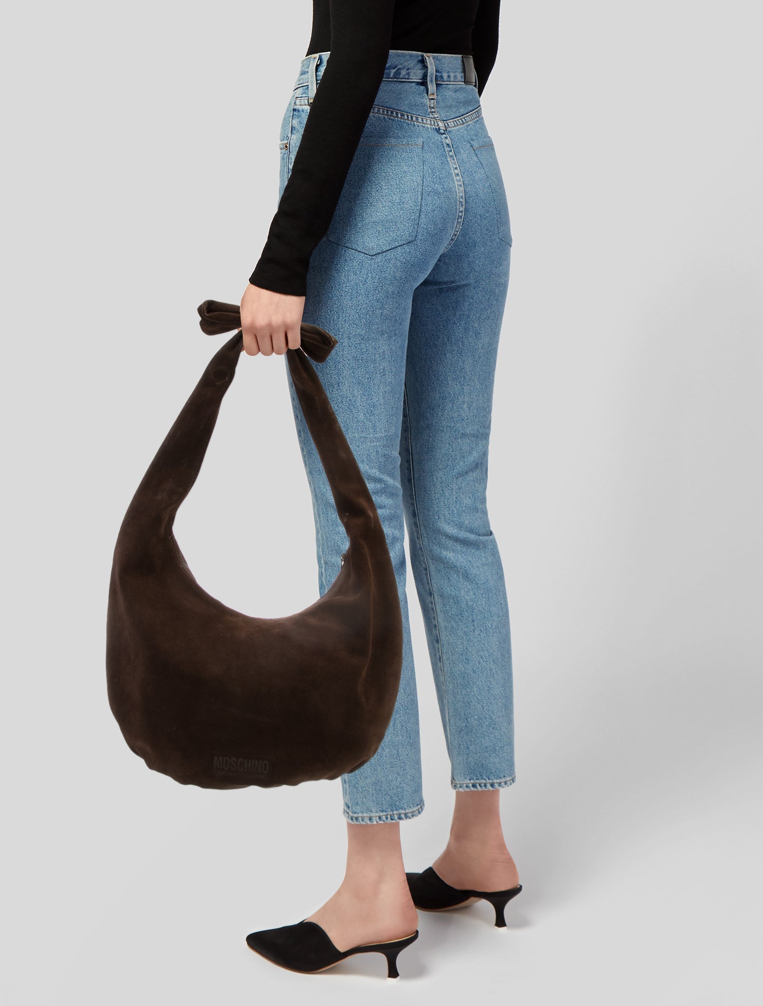 Moschino Cheap and Chic Suede Shoulder Bag