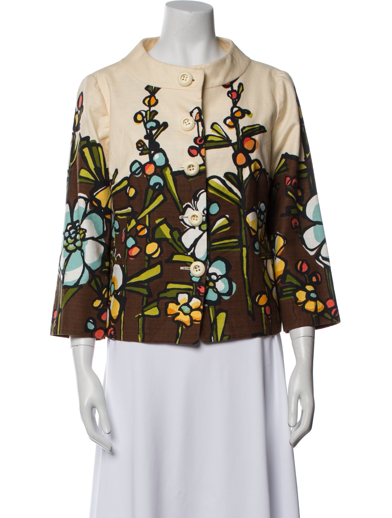 Moschino Cheap and Chic Floral Print Evening Jacket
