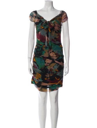 Moschino Cheap and Chic Silk Printed Skirt Set