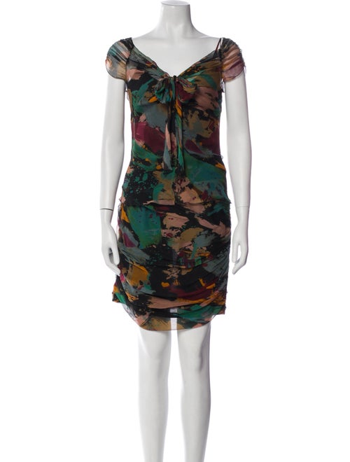 Moschino Cheap and Chic Silk Printed Skirt Set