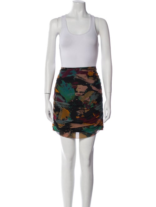 Moschino Cheap and Chic Silk Printed Skirt Set