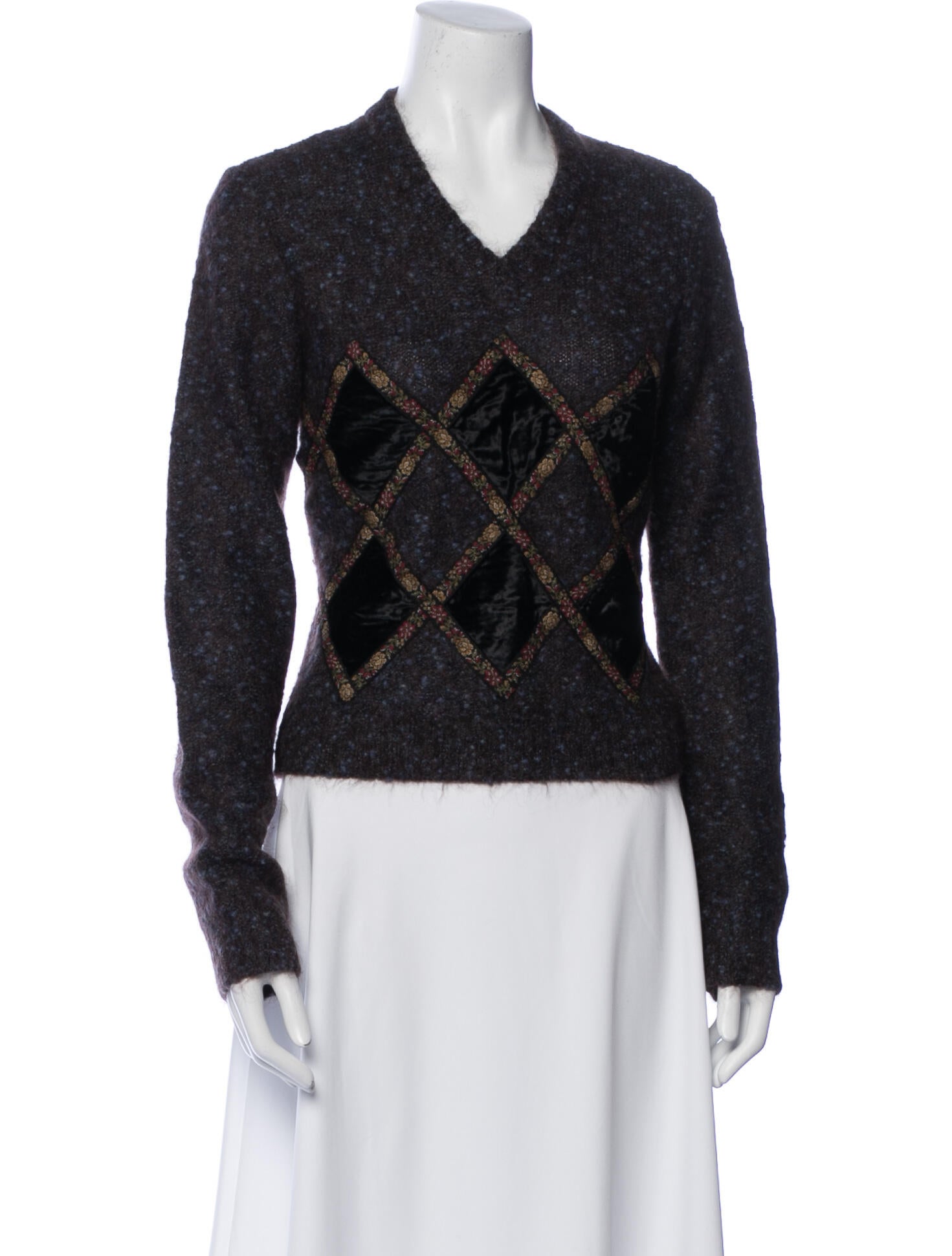 Moschino Cheap and Chic Virgin Wool Printed Sweater