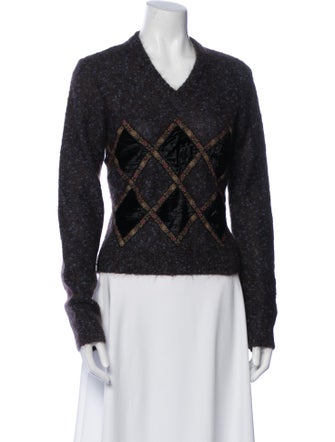 Moschino Cheap and Chic Virgin Wool Printed Sweater